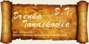 Drenka Tanasković vizit kartica